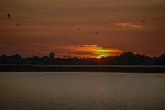 Sunset over Horsey Mere